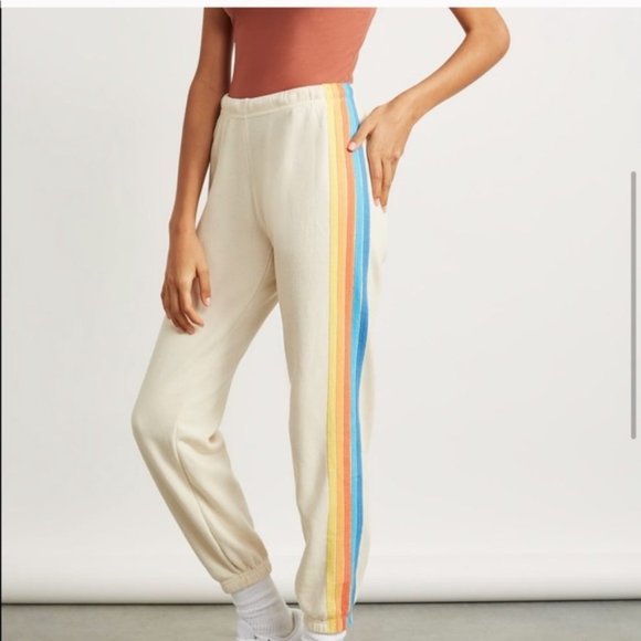 Aviator Nation Pants - AVIATOR NATION WOMEN'S 5 STRIPE SWEATPANTS
